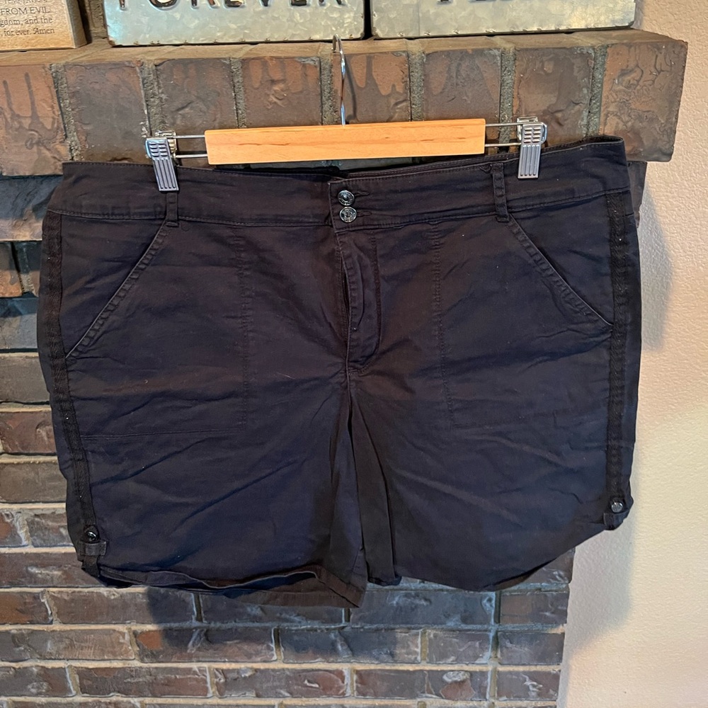 Gloria Vanderbilt Black Womens Shorts